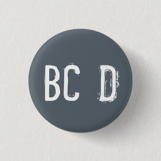 "BCD" Alfabet Collectible (#4) Ronde Button 3,2 Cm