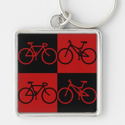 BCF Black en Red Bike Sleutelhanger (Voorkant)