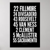 BCL Classic San Francisco Scroll Poster (Voorkant)