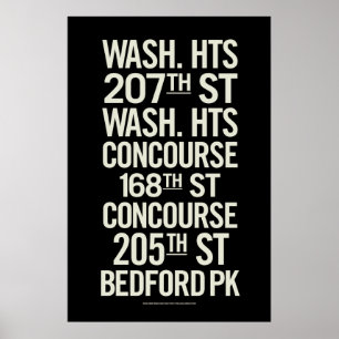 BCL Subway Signs Posters