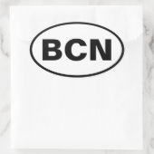 BCN Ovaal Decal Ovale Sticker (Tas)