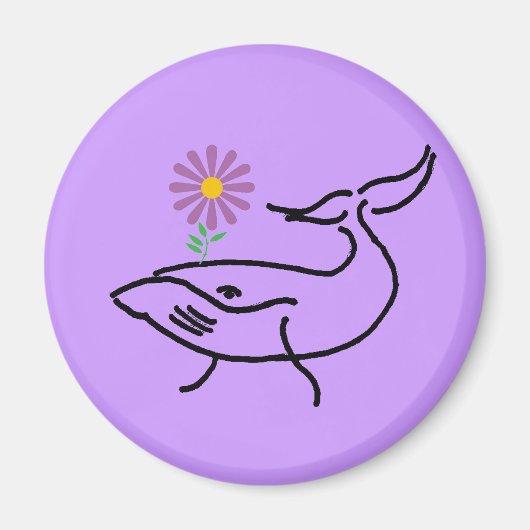 BD- Aimant de dessin de baleine (Devant)