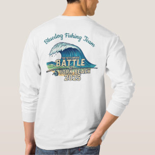 BD - BLAUWGROEN LETTERS OP DE RUG T-SHIRT