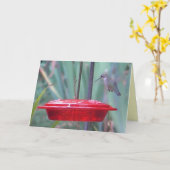 BD de zoemende vogel "wordt" goed kaart (Gele Bloem)