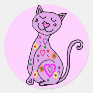 BD- Mignons stickers de dessin animé de chat
