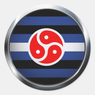 BD / SM PRIDE MEDAILLON RONDE STICKER