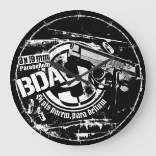 BDA 9 Grote Klok Acryl Wandklok