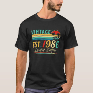 Bday 36 Year Old 1986 Limited Edition 36th T-shirt