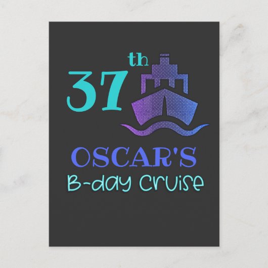 Bday Cruise Birthday Party Group Matching  Briefkaart (Voorkant)