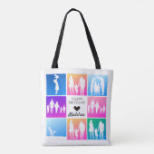 Bday Gift 8+8 Fotoraster aanpassen Sjabloon Draagtas (Achterkant)