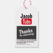 Bday Tube Bedankt voor het abonneren op Labels
