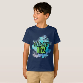 B'Day (Verjaardag) Rizz Groen en Monochromatisch B T-shirt