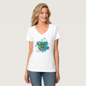 B'Day (Verjaardag) Rizz Groen en Monochromatisch B T-shirt (Voorkant volledig)