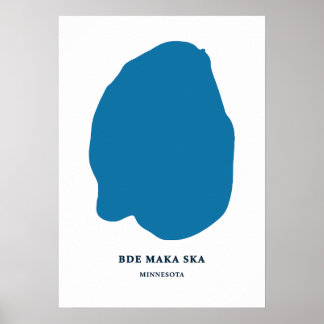 Bde Maka Ska - Minneapolis kaart Poster
