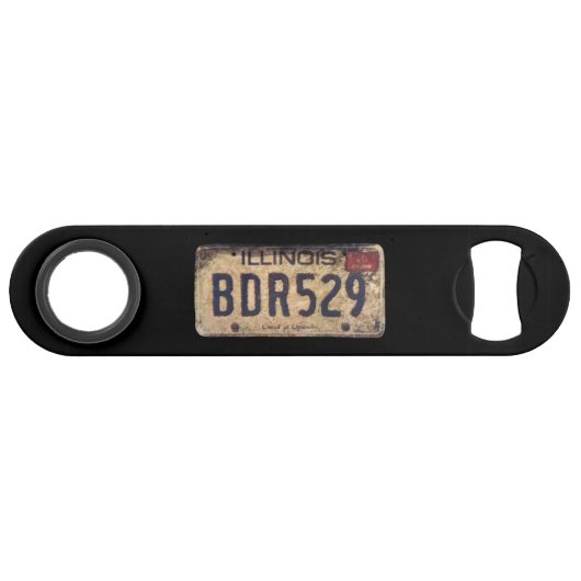 BDR529 Bluesmobile License Plate-forme de bouteill (Devant (Horizontal))