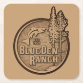 BDR Logo 2020 Vierkante Kartonnen Onderzetter (Voorkant)