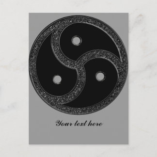 BDSM EMBLEM CHROME - Postkaart