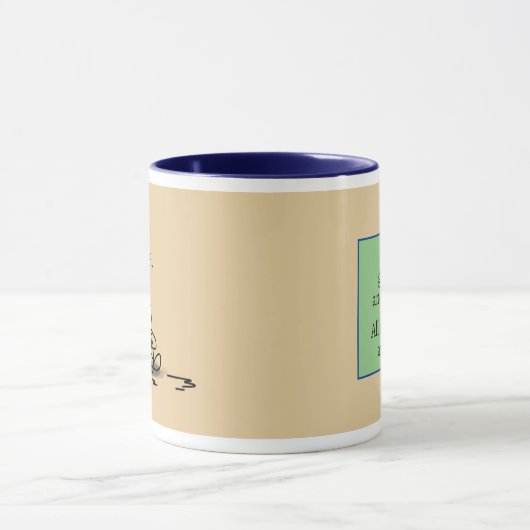 'BE' 11 oz Bewakte en Gids Koffie Mok (Midden)