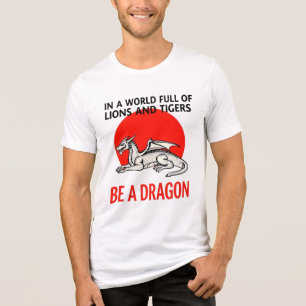 Be a Dragon - Uniek Fantasy ontwerp Tri-Blend Shirt