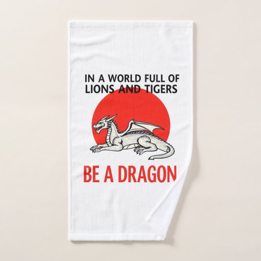 Be a Dragon - Unique design Imaginaire (Serviette à main)