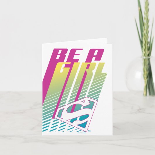 "Be A Girl" Supergirl Graphic (Devant)