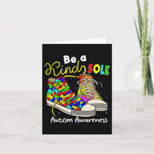 Be A Kind Sole Autism Awareness Puzzle Shoes Be Ki Kaart