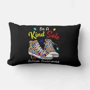 Be A Kind Sole Autism Awareness Rainbow Trendy Puz Kussen