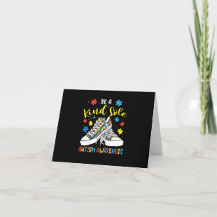 Be A Kind Sole Autism Awareness Trendy Puzzle Shoe