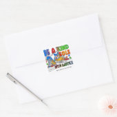 "Be a Kind Sole" - Stickers Carrés d'autisme (Enveloppe)