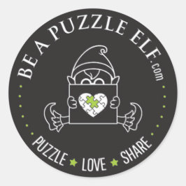 Be A Puzzle Elf – PUZZLE. LOVE. SHARE Sticker
