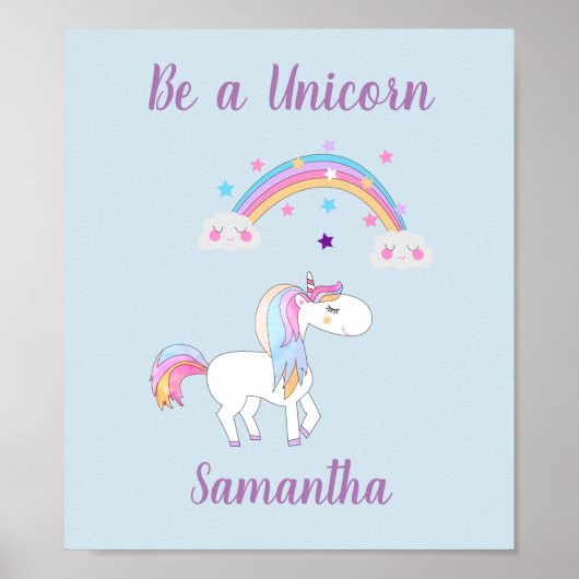 Be a Unicorn Poster (Devant)