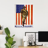 BE A US MARINE POSTER (Thuiskantoor)