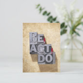 Be, Act, Do Briefkaart (Staand voorkant)