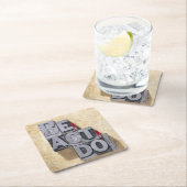 Be, Act, Do Vierkante Kartonnen Onderzetter (Insitu)