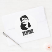 Be Afraid Be Very Afraid Ronde Sticker (Envelop)