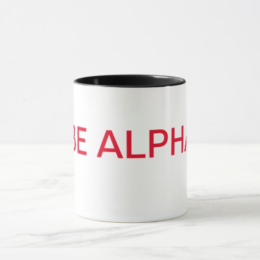 "BE ALPHA" Uw dagelijkse dosering voor alfa-Mok Mok (Midden)