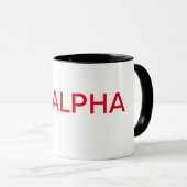 "BE ALPHA" Votre dose quotidienne d'Alpha Mug (Devant droit)