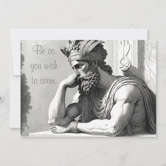 Be as you wish to seem feestdagenkaart (Voorkant)