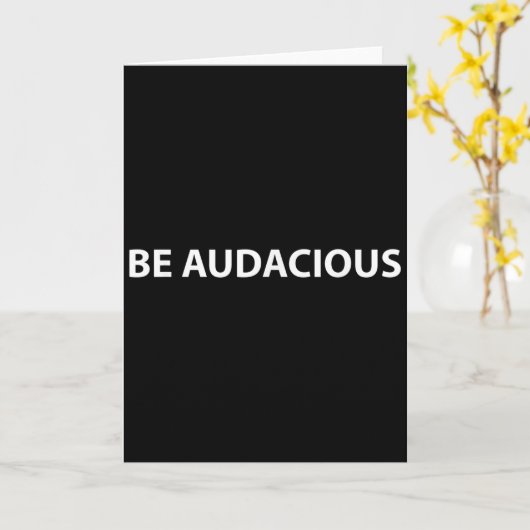 Be Audacious Essential Clothes _ Christmas, New Ye Kaart (Gele Bloem)