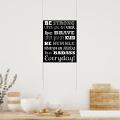 Be Badass...Everyday - Poster / Imprimer (Cuisine)