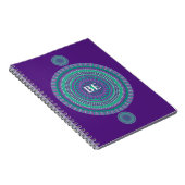 "BE" Blauw/Groen Custom Mandala Mantra Notitieboek (Rechterzijde)