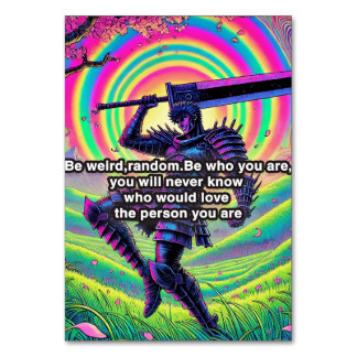 "Be bold, be you" Hoogwaardige tafel nummer kaart