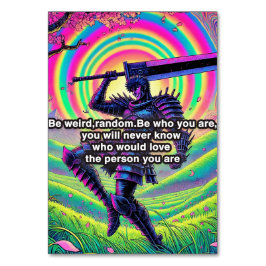 "Be bold, be you" Hoogwaardige tafel nummer kaart