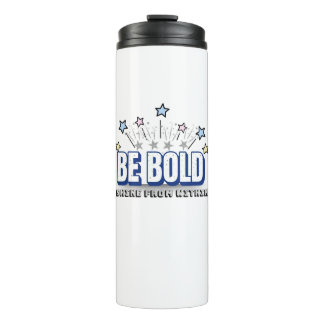 BE BOLD – Blue Motivatie Tumbler Thermosbeker