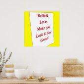 Be Bold Poster Matte (Cuisine)
