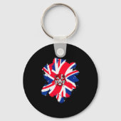 Be British Flag Uk Engli-shirt_1 Sleutelhanger (Voorkant)