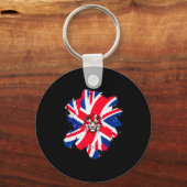 Be British Flag Uk Engli-shirt_1 Sleutelhanger (Voorkant)