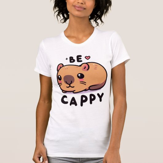 Be Cappy - Schattige Capybara T-shirt (Voorkant)
