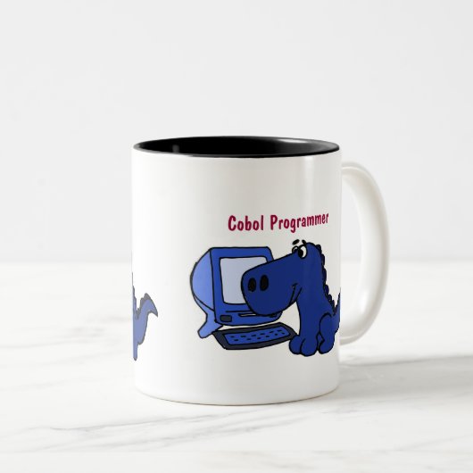 BE- Cobol Programmer Dinosaur Mok (Voorkant rechts)