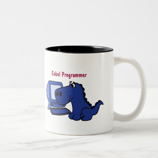 BE- Cobol Programmer Dinosaur Mok (Rechts)